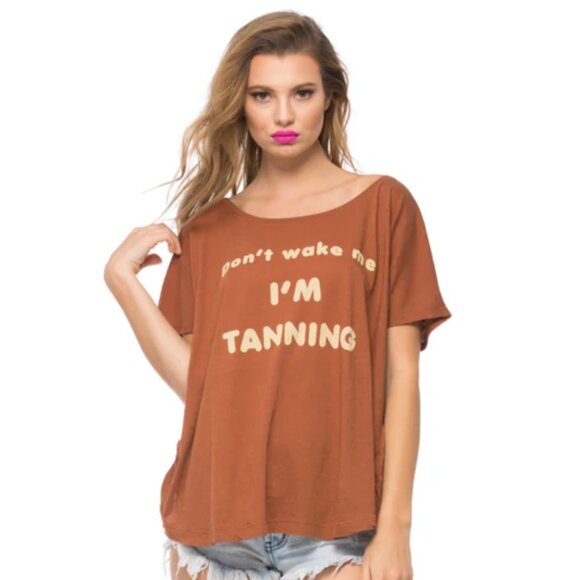 Wildfox Tops - BRAND NEW - Wildfox Don't Wake Me I'm Tanning